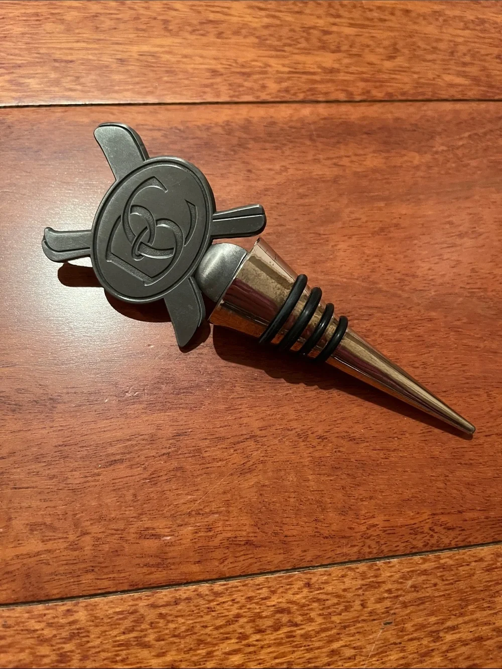 Beaver Creek Ski & Snowboard School Metal Bottle Stopper - Silver